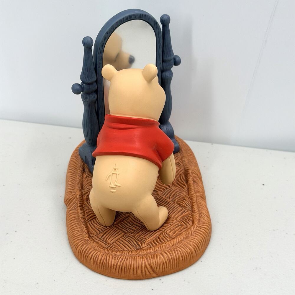 Disney Winnie the Pooh & Friends Winnie Looking in the Mirror Porcelain Figurine - Picture 5 of 8